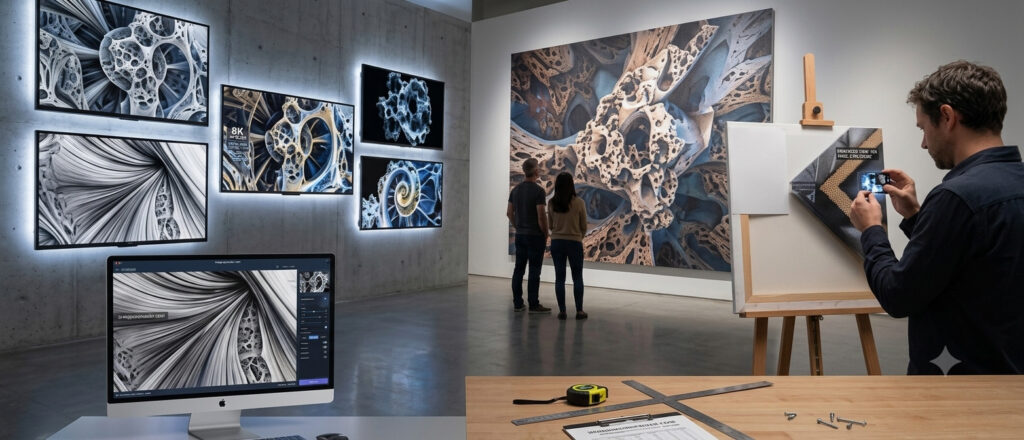 Preparing AI Art for Canvas Print Workflow